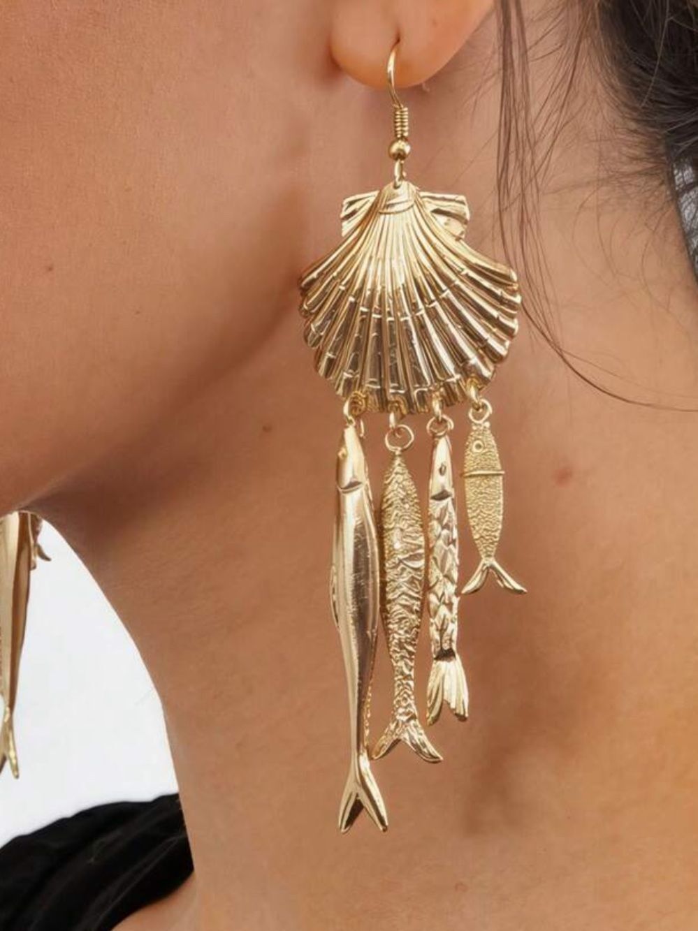 Fish Drop Earrings N2273
